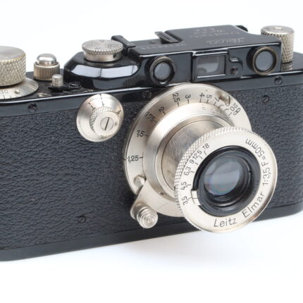 Leica III black paint nickel Kamera Elmar 50mm f3.5 lens Leitz