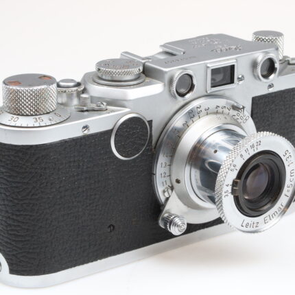 Leica IIF black dial Kamera camera Elmar 50mm f3.5 Objektiv Leitz