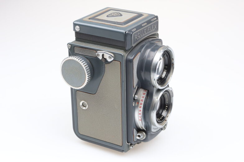 Rolleiflex 4x4 Baby grey Kamera Schneider Xenar 60mm f3.5 lens 98946 RARE Attrappe - Image 3