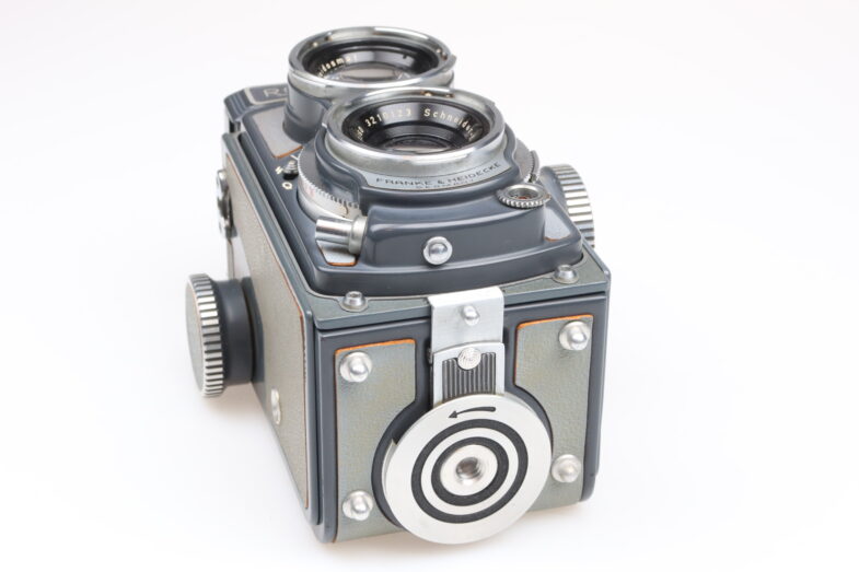 Rolleiflex 4x4 Baby grey Kamera Schneider Xenar 60mm f3.5 lens 98946 RARE Attrappe - Image 7