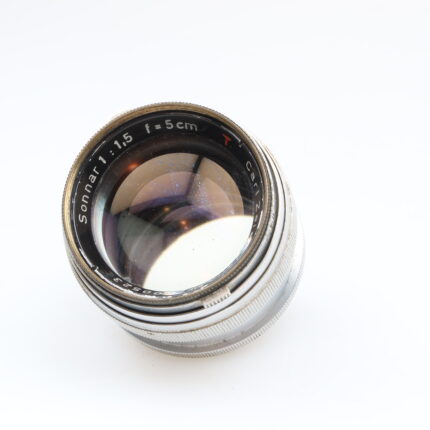 Zeiss Sonnar 50mm f1.5 red T Objektiv lens Leica M39 Anschluss mount