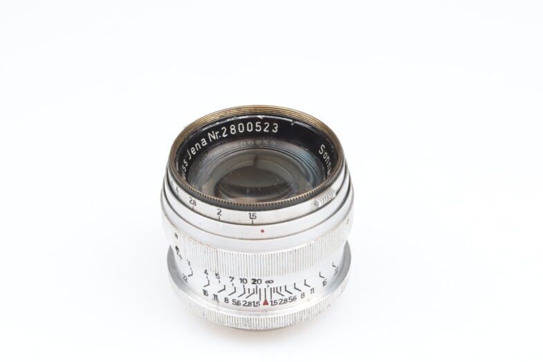 Zeiss Sonnar 50mm f1.5 red T Objektiv lens Leica M39 Anschluss mount 99228 - Image 5