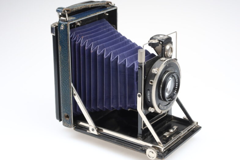 KW Dresden Patent Etui Blau Blue 6,5x9 Tessar 12cm f4,5 extrem RARE 92292 - Image 2