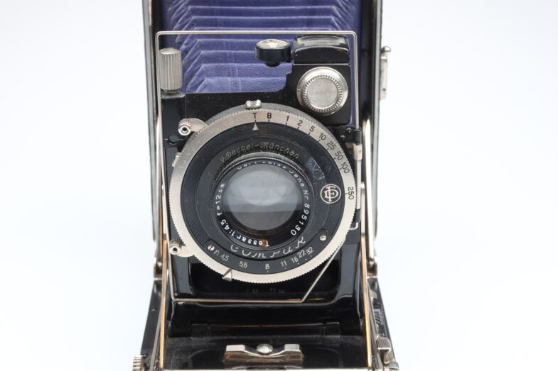 KW Dresden Patent Etui Blau Blue 6,5x9 Tessar 12cm f4,5 extrem RARE 92292 - Image 3