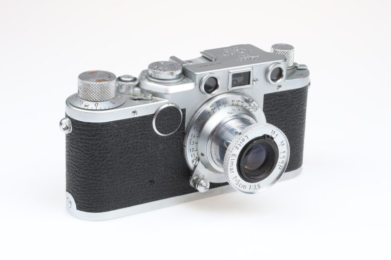 Leica IIF Kamera Camera mit Elmar 5cm f3.5 Objektiv Lens Leitz