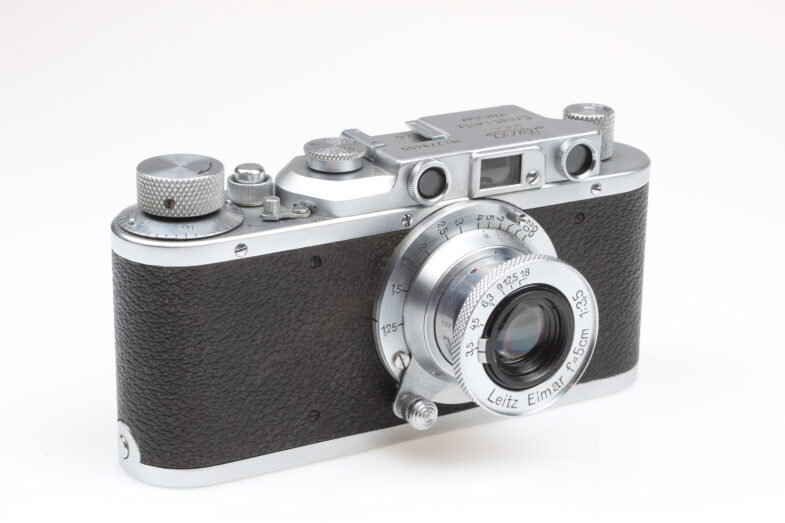 Leica II Kamera Camera mit Elmar 5cm f3.5 Objektiv Lens Leitz