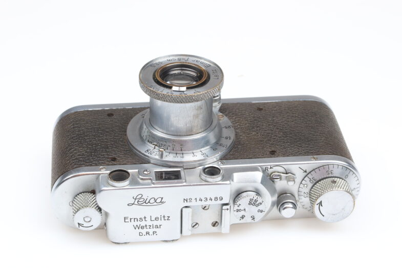 Leica II Kamera Camera mit chrome Elmar 5cm f3.5 Objektiv Lens Leitz 99236 – Bild 5