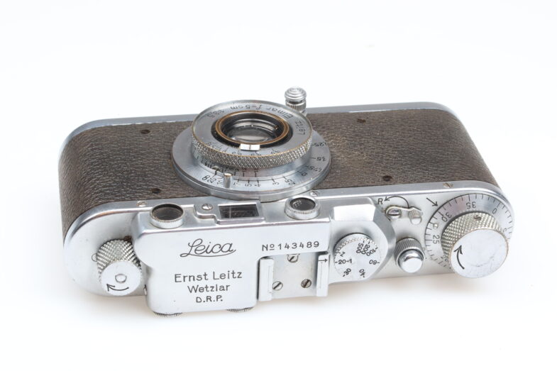Leica II Kamera Camera mit chrome Elmar 5cm f3.5 Objektiv Lens Leitz 99236 – Bild 7