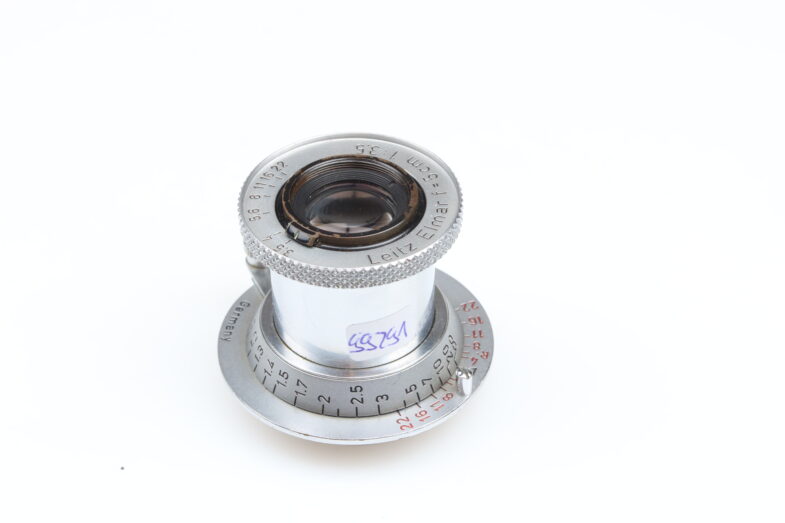 Leica Elmar 5cm f3.5 red scale Objektiv lens M39 Anschluss mount Leitz 99291 - Image 3