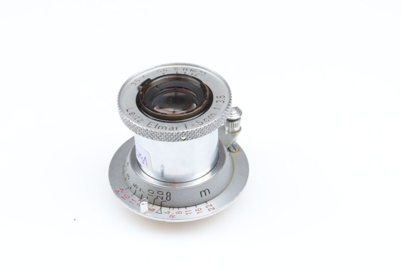 Leica Elmar 5cm f3.5 red scale Objektiv lens M39 Anschluss mount Leitz 99291 - Image 4