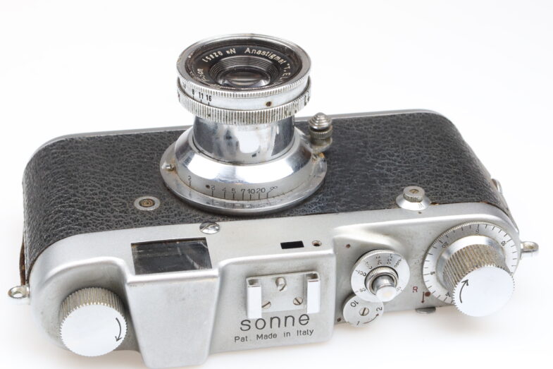 Gatto Sonne Kamera Camera Elionar 5cm f3.5 Objektiv 99321 Leica Copy RARE – Bild 5