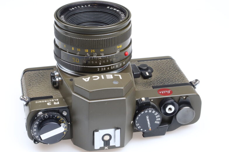 Leica R3 Electronic Safari grün Kamera Summicron R 50mm f2 lens Leitz 99374 – Bild 5