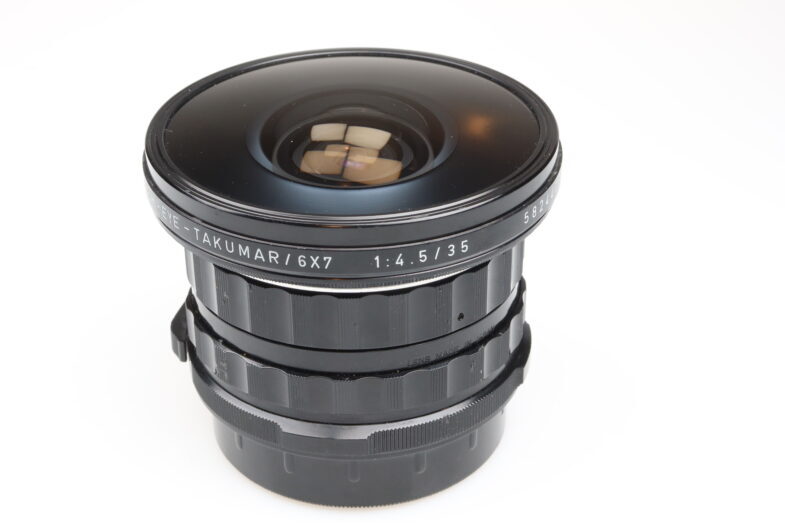 Asahi Opt. Pentax Fish-Eye Takumar 6x7 35mm f4.5 Objektiv 99367 near mint – Bild 3
