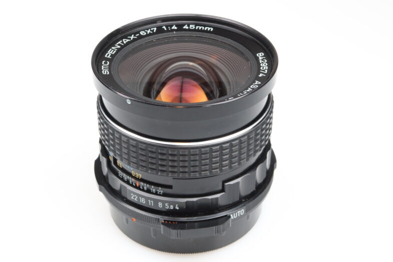 Asahi Optik SMC Pentax 67 45mm f4 Objektiv Lens 99372 near mint wie neu – Bild 3