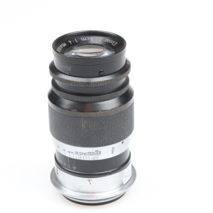 Leica Elmar 9cm 90mm f4 black chrome lens M39 mount Leitz