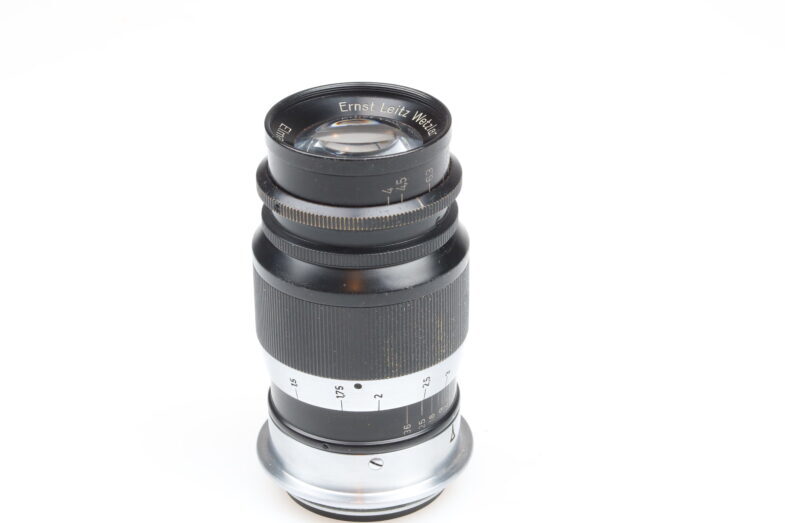 Leica Elmar 9cm 90mm f4 black chrome lens M39 mount Leitz 99261 - Image 2