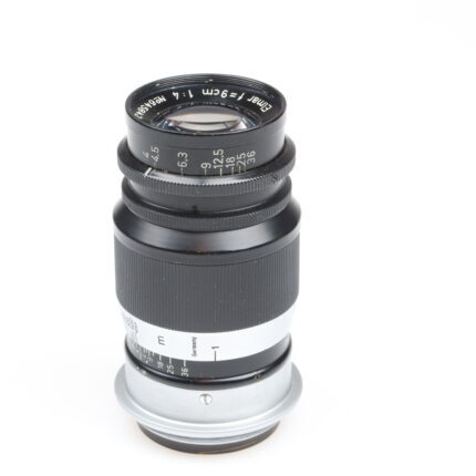 Leica Elmar 9cm 90mm f4 black chrome lens M39 mount Leitz