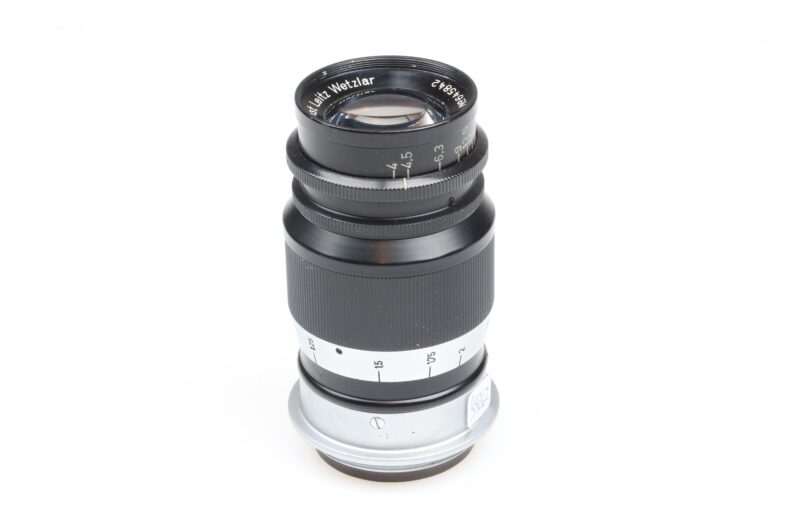 Leica Elmar 9cm 90mm f4 black chrome lens M39 mount Leitz 99262 - Image 3