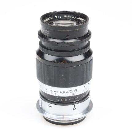 Leica Elmar 9cm 90mm f4 black chrome lens M39 mount Leitz