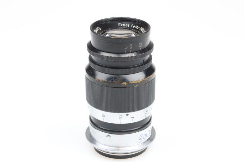 Leica Elmar 9cm 90mm f4 black chrome lens M39 mount Leitz 99263 - Image 2