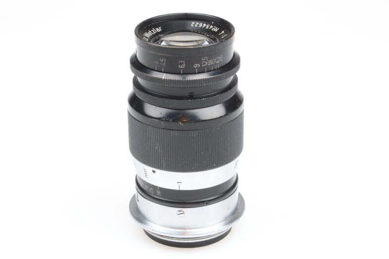 Leica Elmar 9cm 90mm f4 black chrome lens M39 mount Leitz 99263 - Image 3