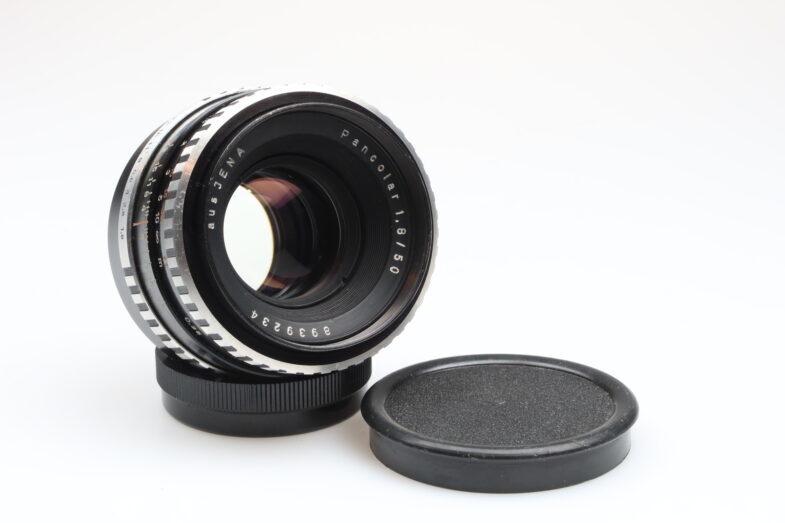 Carl Zeiss Pancolar Zebra 50mm f1.8 Objektiv lens M42 mount