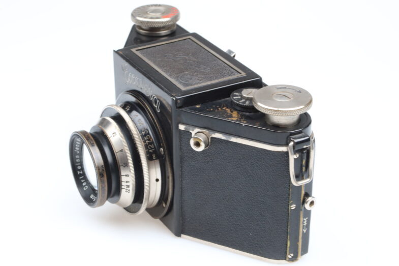 Exakta Kamera Camera Zeiss Tessar 7,5cm f2.8 Objektiv lens 99465 – Bild 3