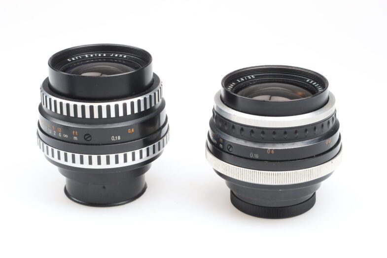 2x Carl Zeiss Flektogon 35mm f2.8 Objektiv lens Exa Anschluss mount 99447 SET – Bild 5