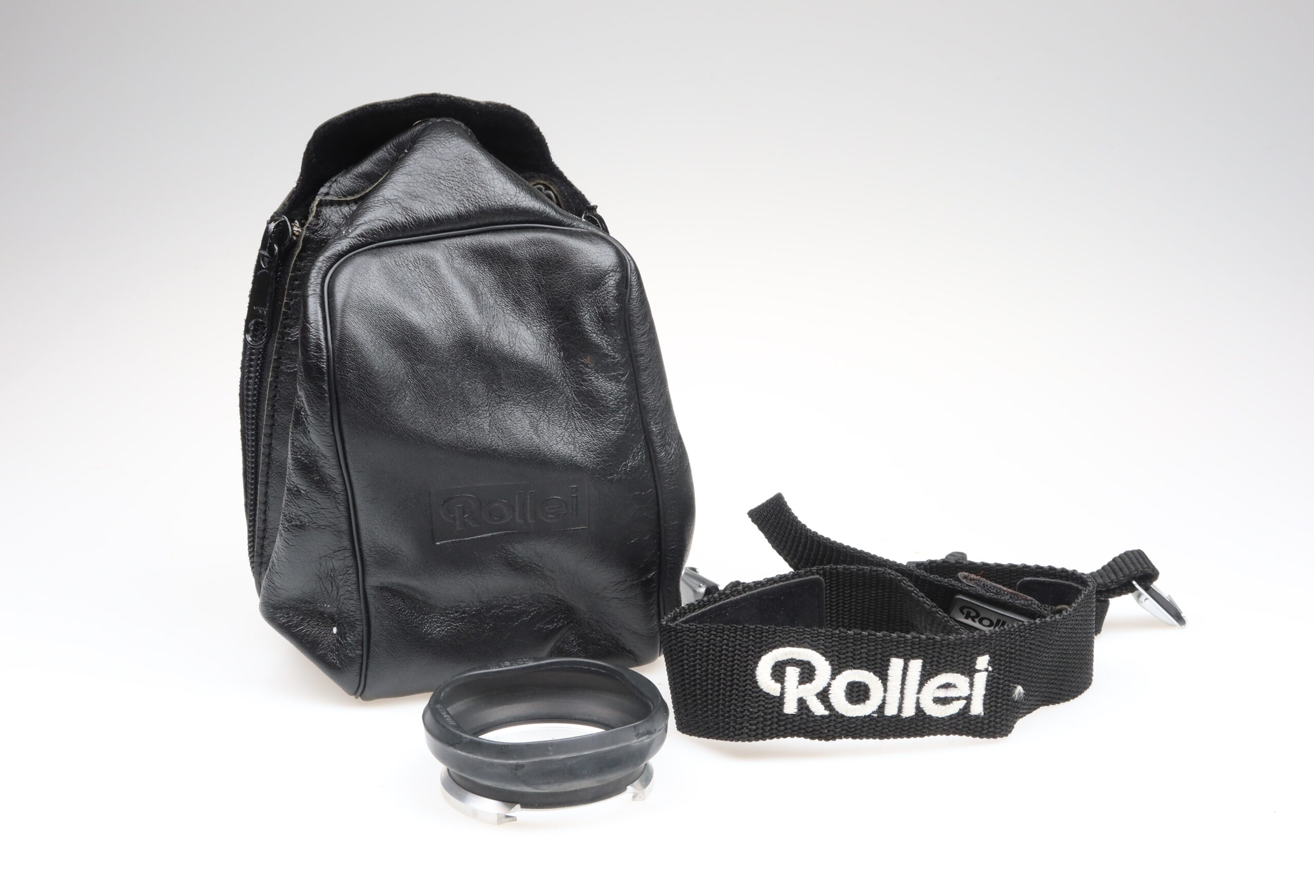 IMG_0350 Rolleiflex 2.8G Tasche Leder Case Tragriemen Sonnenblende