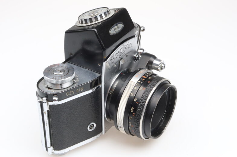 Exakta VX Kamera Camera Tessar 50mm f2.8 Objektiv lens 99499 Gravur – Bild 2