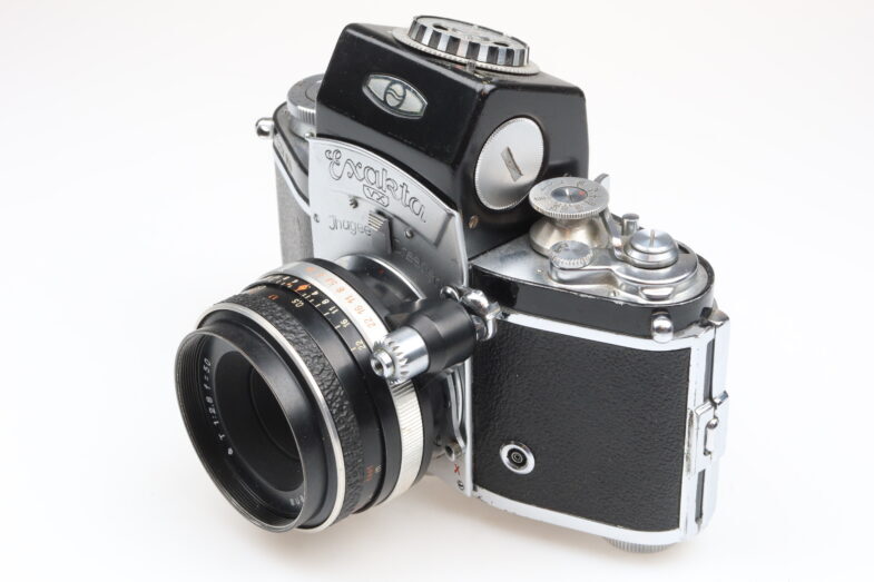 Exakta VX Kamera Camera Tessar 50mm f2.8 Objektiv lens 99499 Gravur – Bild 3