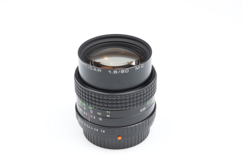 Prakticar 80mm f1.8 MC Objektiv Lens Carl Zeiss Pancolar 99400 near mint – Bild 2