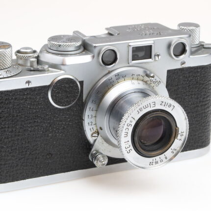 Leica IIF black dial Kamera Camera Elmar 5cm Objektiv Leitz