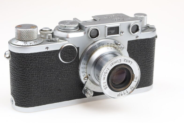 Leica IIF black dial Kamera Camera Elmar 5cm Objektiv Leitz