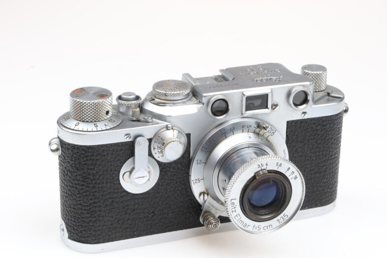 Leica IIIC Umbau III F IIIF Kamera Camera Elmar 5cm lens Leitz