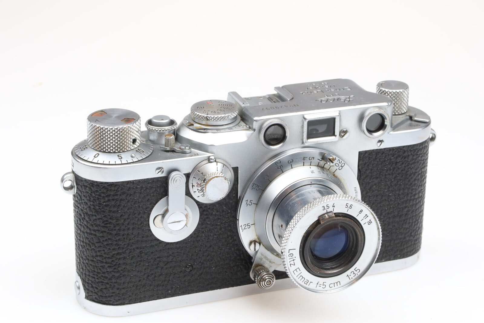 IMG_9843 Leica IIIC Umbau III F IIIF Kamera Camera Elmar 5cm lens Leitz