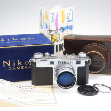 Nikon S Rangefinder Kamera Nikkor-S.C 5cm f1.4 Objektiv 99393 near mint BOX
