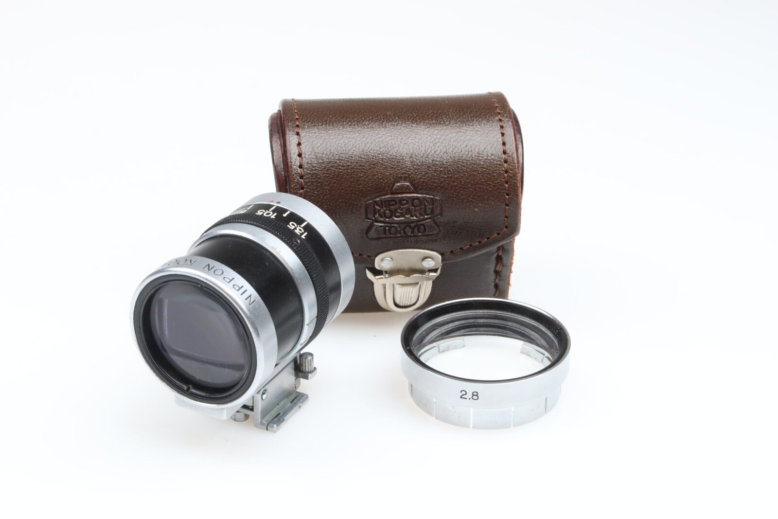 IMG_9983 Nippon Kogaku Nikon Universalsucher Finder mit 2.8cm Aufsatz RARE