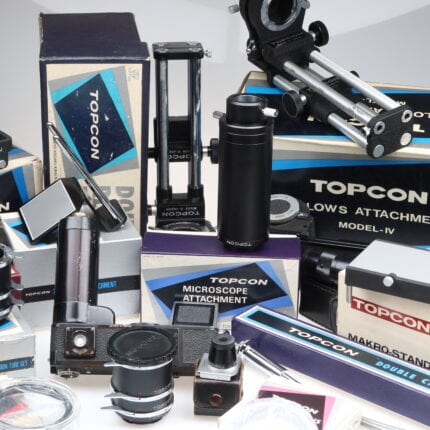 Topcon Beseler Motor Viewfinder 6,5x Filmmagazin usw.