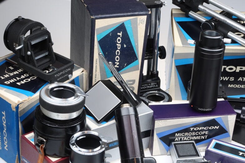 Topcon Beseler Motor Viewfinder 6,5x Filmmagazin usw. 97883 LOT - Image 2