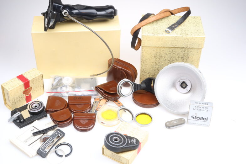 Rolleiflex LOT Rolleifix Rolleiflash Panoramakopf Filter Riemen