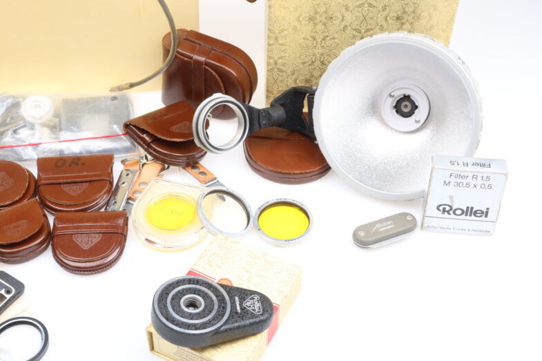 Rolleiflex LOT Rolleifix Rolleiflash Panoramakopf Filter Riemen 99565 - Image 3