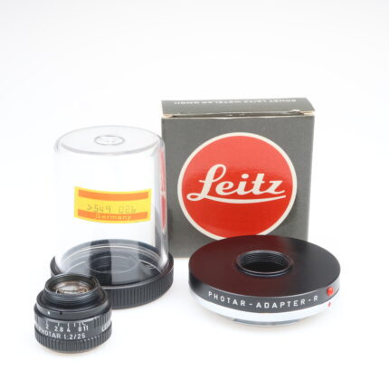 Leica Photar 25mm f2 Leitz Lupen Objektiv Adapter R 14259