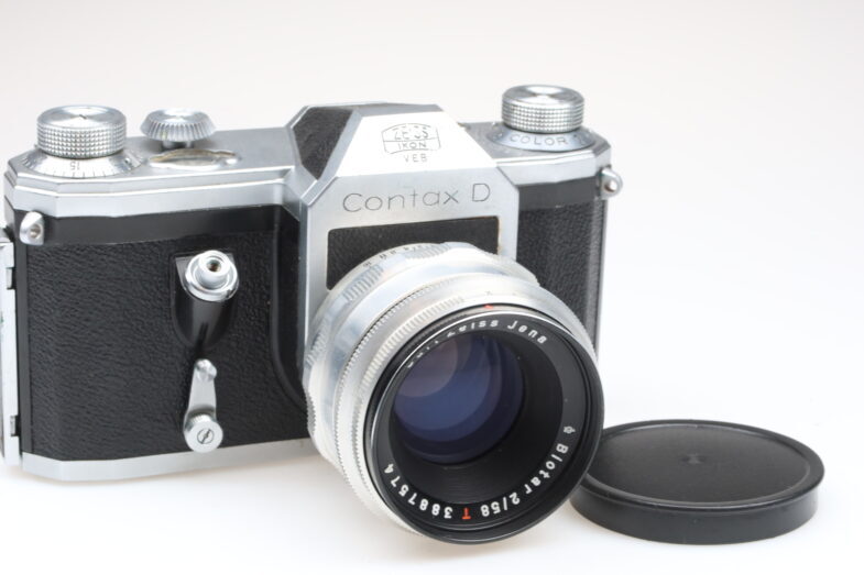 Zeiss Ikon Contax D Kamera Carl Zeiss Biotar red T 58mm f2 Objektiv