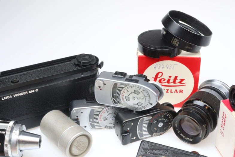 Leica LOT Filter Sonnenblende Winder Sucher Leica Meter SET 99694 – Bild 5