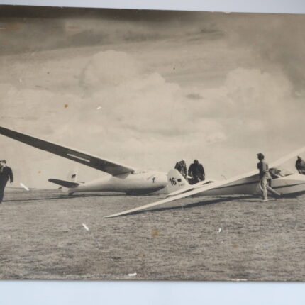 Leica Werbetafel"Segelflugtag in der Röhn" Foto Schild Leitz Wetzlar
