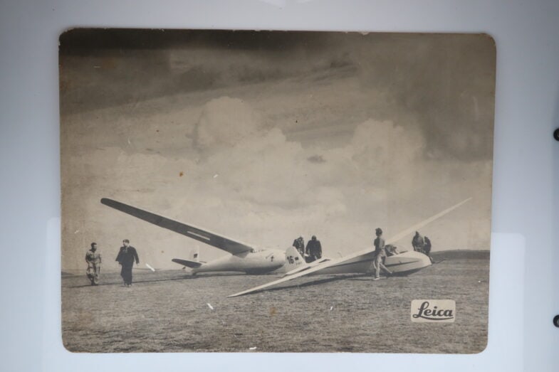 Leica Werbetafel"Segelflugtag in der Röhn" Foto Schild Leitz Wetzlar 99633 – Bild 2