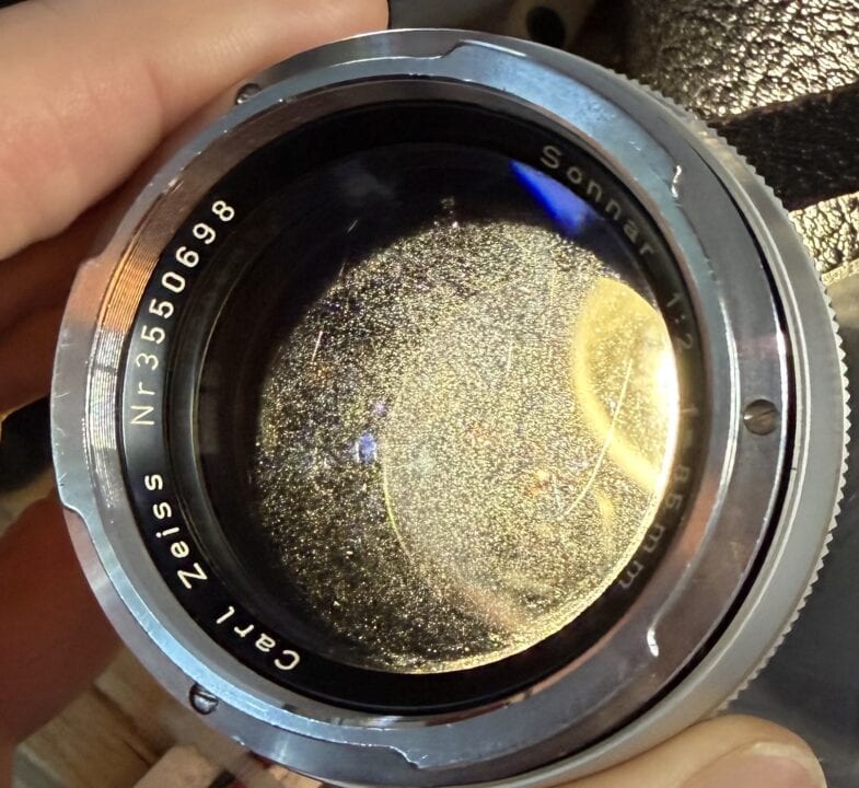 Carl Zeiss Sonnar 85mm f2 Objektiv Contarex Anschluss mount 99755 - Image 7