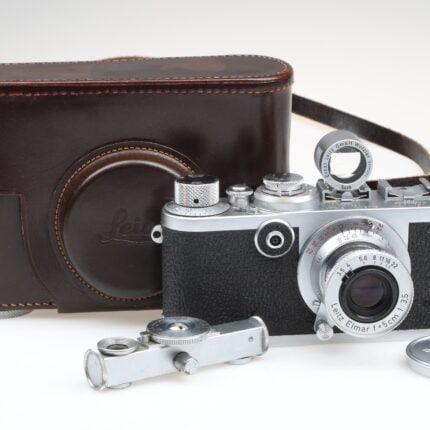 Leica IF I F red dial Kamera Elmar 5cm f3.5 Objektiv SBOOI FOKOS Leitz