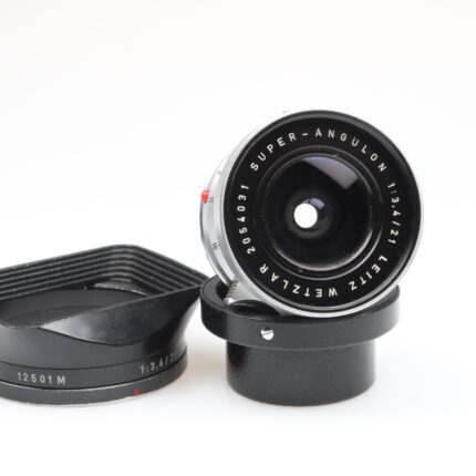 Leica Super Angulon M 21mm f3.4 Objektiv Lens 12501M Hood Leitz